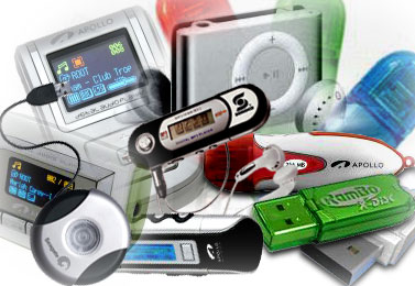 flashdisk, MP3 Player dan harddisk eksternal