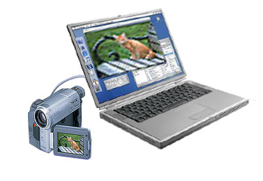 handycam digital terhubung ke laptop dengan USB port
